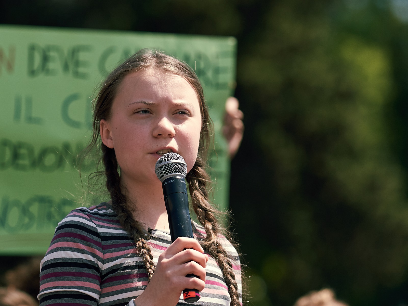 Greta Thunberg ansluter sig till Satoshi i frågeställningen