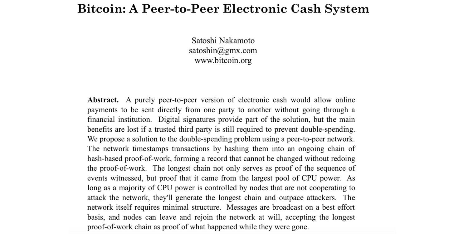 Satoshi Nakamoton voimakas Bitcoin-valkoinen kirja täyttää 11 vuotta