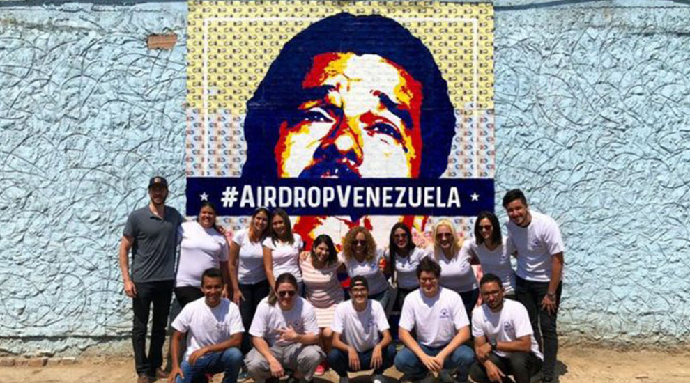 Bitcoinové umění od kryptografitů pro #airdropvenezuela