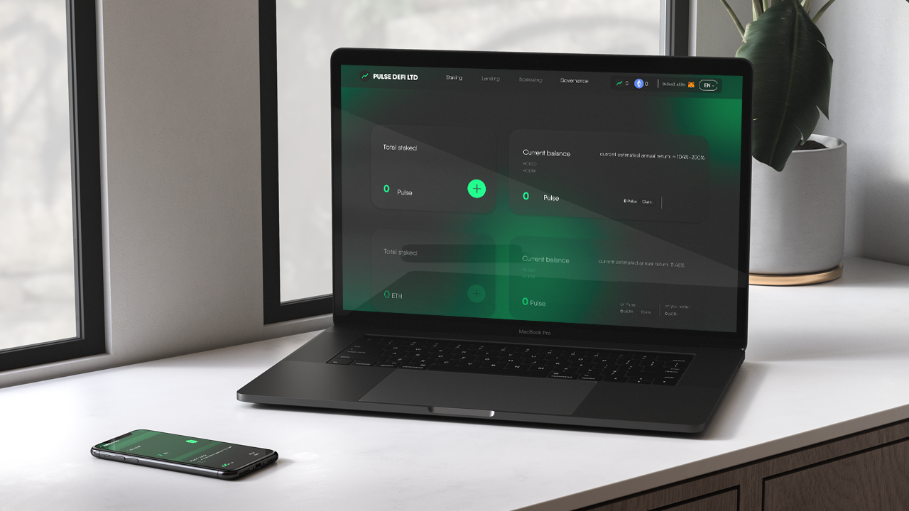 Pulse DeFi LTD je platforma za kmetovanje, vplačevanje, dajanje posojil in zadolževanje v Združenem kraljestvu